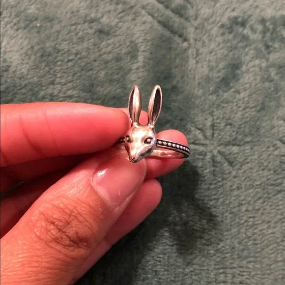 Silver Rabbit Ring - Picture 2 of 3
